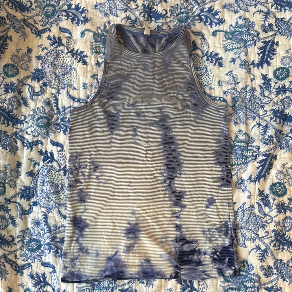 Lululemon Blue Tie-Dye Tank Top